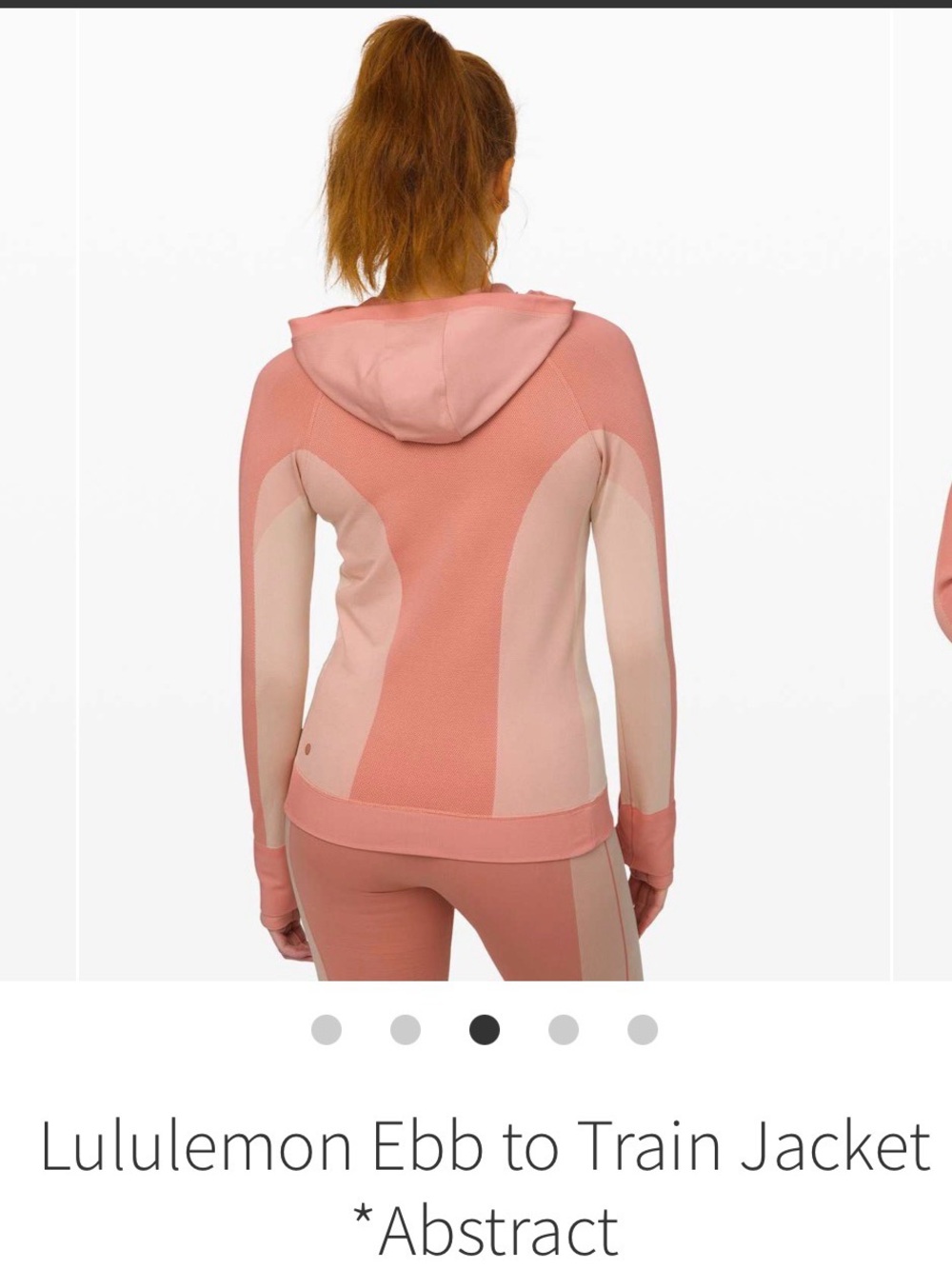 lululemon athletica Colorblock Hooded Training Jacket - Blush & Light Pink